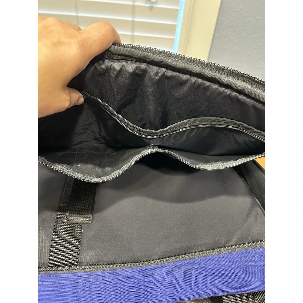 Large North Face Blue Base Camp Messenger Shoulder Bag Laptop Bag